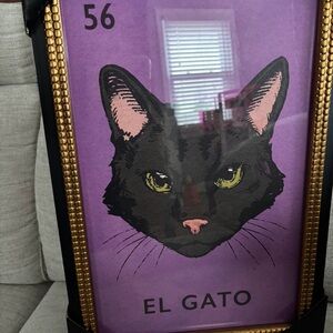 Loteria walll home decor #56 EL GATO